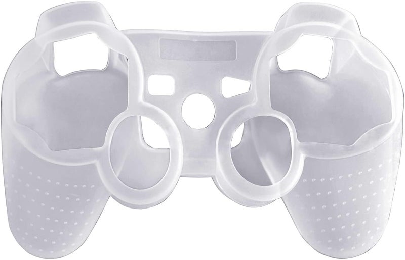 OSTENT Protective Silicone Gel Soft Skin Case Cover Pouch for Sony PlayStation PS2 PS3 Controller Color White - Image 2